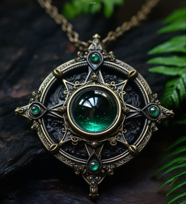 Emerald Heart Locket | CosmicShakti-Energized Vibration for Emotional Harmony